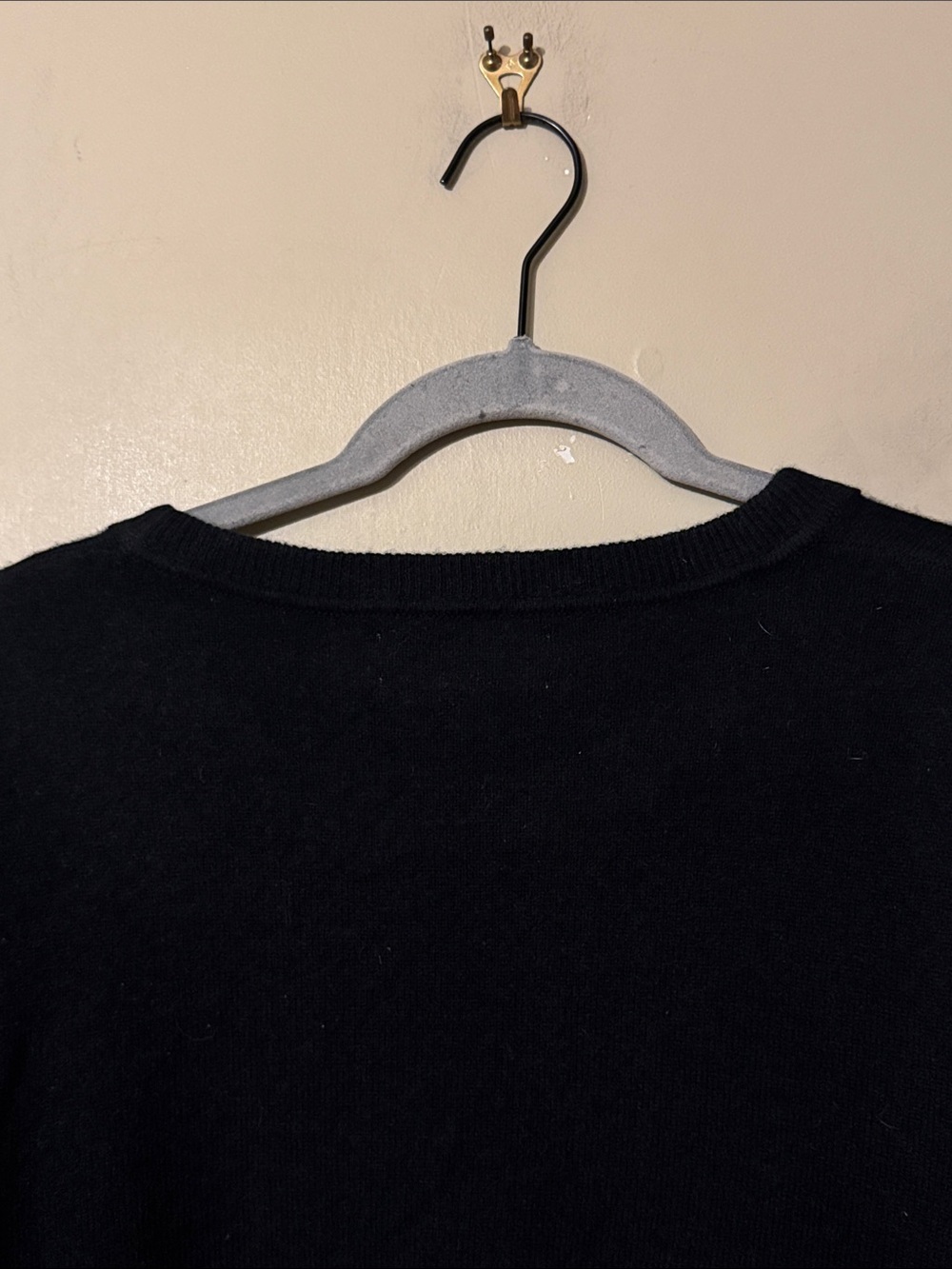 NWOT- Nordstrom Cashmere Crewneck Sweater, Black, size XL - Picture 10 of 12
